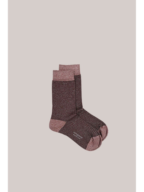 Calze In The Box WOMAN STRIPE STARDUST BICOLOR Donna - Bordeaux