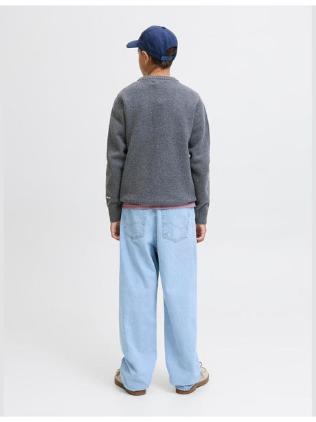 Pullover Jack Jones NORREBRO KNIT CREW NECK Bambino - Grigio