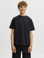 T-shirt Jack Jones BARRON TEE SS O-NECK Bambino - Nero