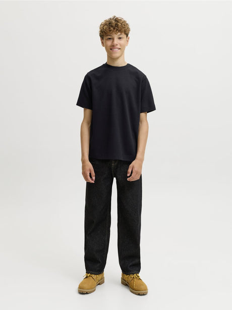 T-shirt Jack Jones BARRON TEE SS O-NECK Bambino - Nero