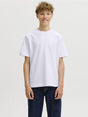 T-shirt Jack Jones BARRON TEE SS O-NECK Bambino - Bianco
