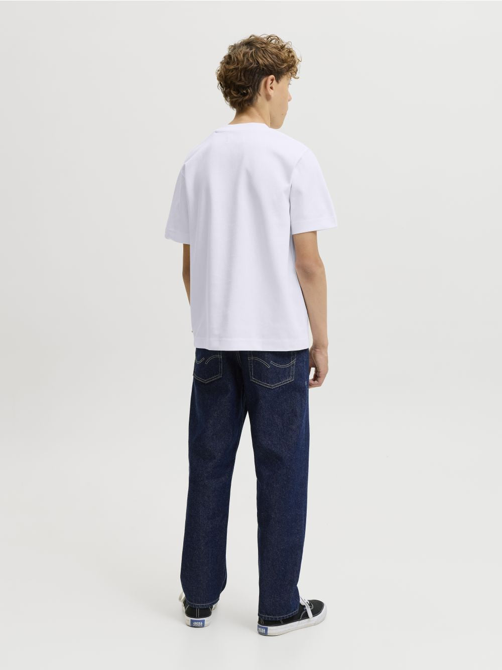 T-shirt Jack Jones BARRON TEE SS O-NECK Bambino - Bianco