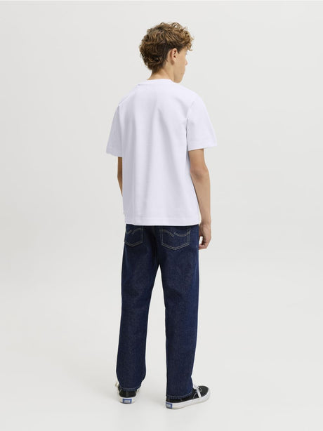 T-shirt Jack Jones BARRON TEE SS O-NECK Bambino - Bianco