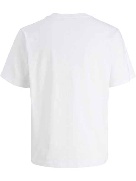 T-shirt Jack Jones FUSION WOVEN POCKET SS CN Bambino - Bianco