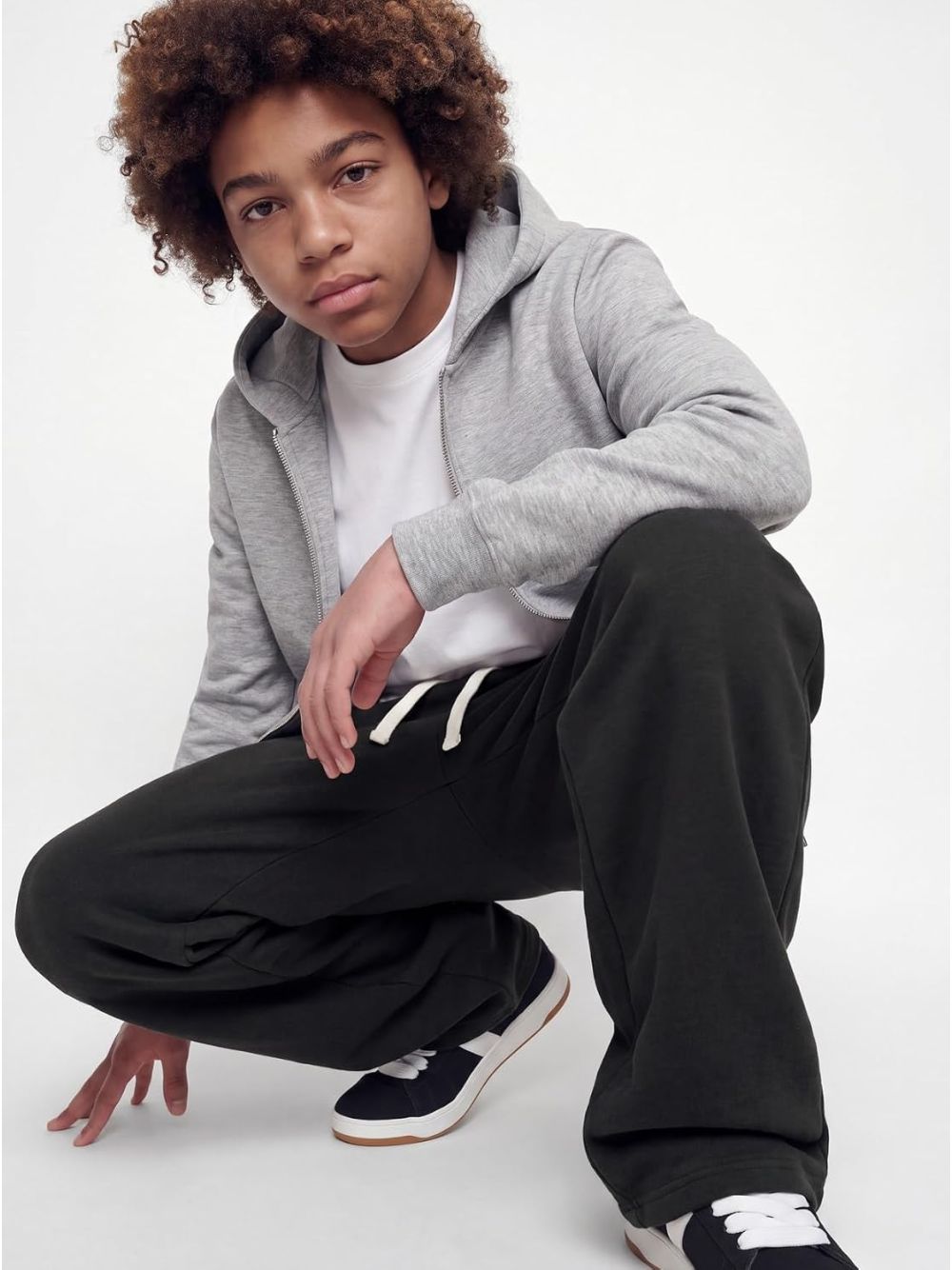 Pantalone Jack Jones TEVAN EBIZ STRUCTURE JOGGER Bambino - Nero