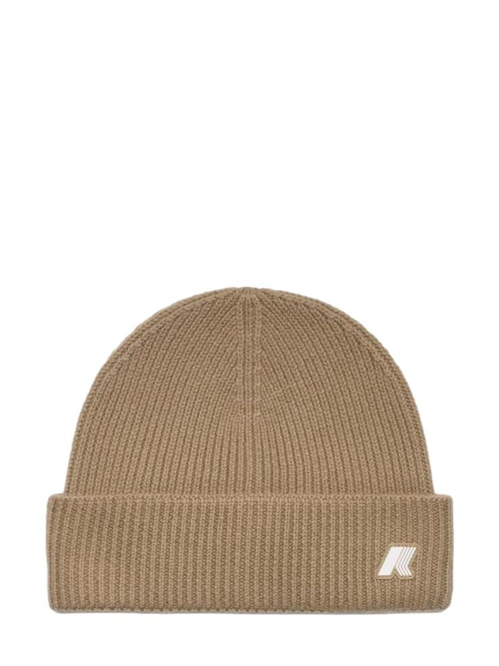 Cappello K-Way BRICE CARDIGAN STITCH WOOL Unisex - Beige