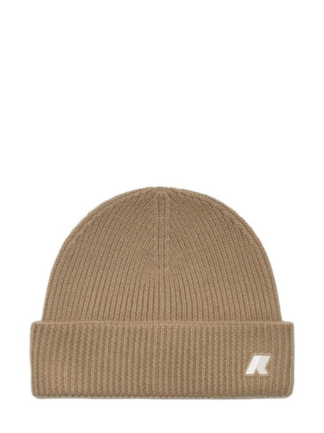 Cappello K-Way BRICE CARDIGAN STITCH WOOL Unisex - Beige