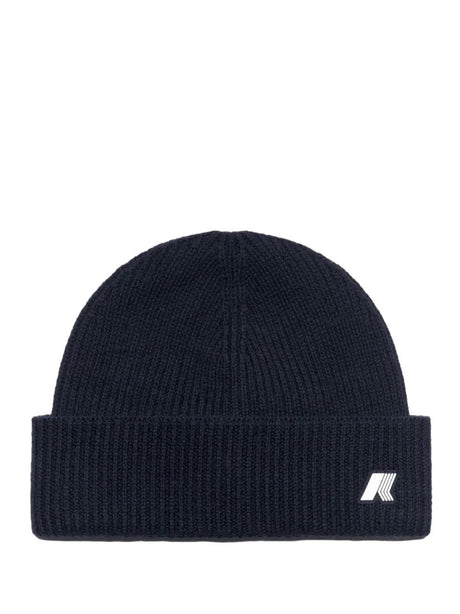 Cappello K-Way BRICE CARDIGAN STITCH WOOL Unisex - Blu