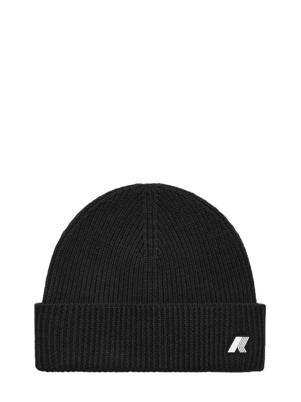 Cappello K-Way BRICE CARDIGAN STITCH WOOL Unisex - Nero