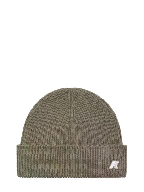 Cappello K-Way BRICE CARDIGAN STITCH WOOL Unisex - Verde
