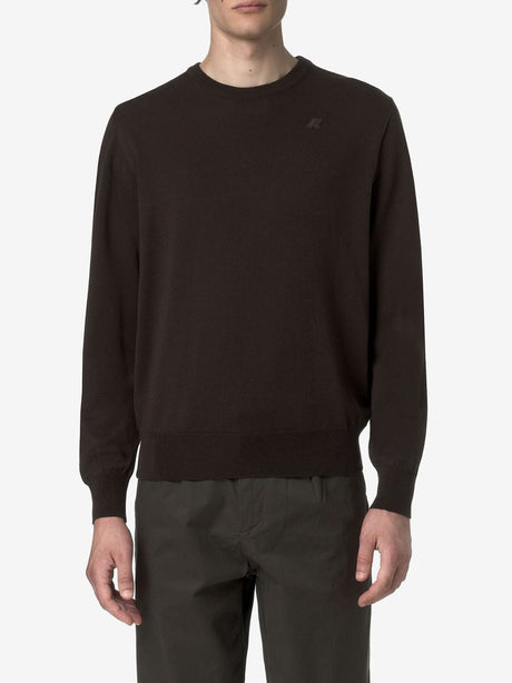 Pullover K-Way SEBASTIEN MERINO Uomo - Marrone