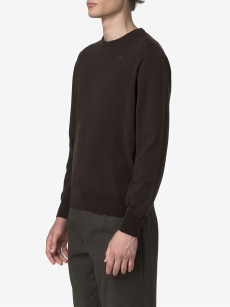 Pullover K-Way SEBASTIEN MERINO Uomo - Marrone