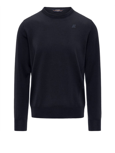 Pullover K-Way SEBASTIEN MERINO Uomo - Blu