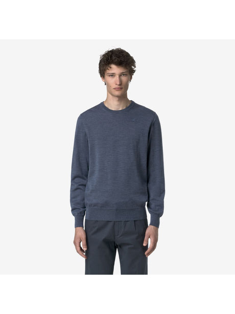 Pullover K-Way SEBASTIEN MERINO Uomo - Blu