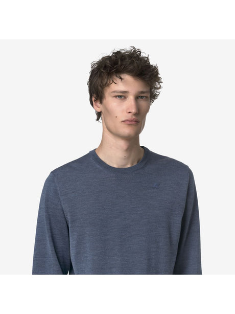 Pullover K-Way SEBASTIEN MERINO Uomo - Blu