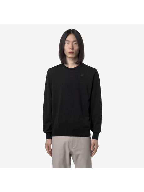 Pullover K-Way SEBASTIEN MERINO Uomo - Nero