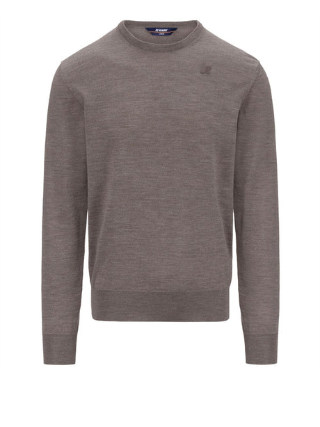 Pullover K-Way SEBASTIEN MERINO Uomo - Beige