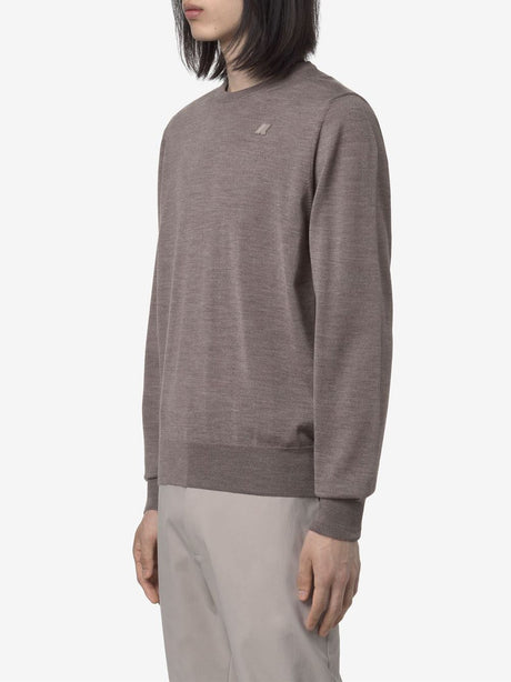 Pullover K-Way SEBASTIEN MERINO Uomo - Beige