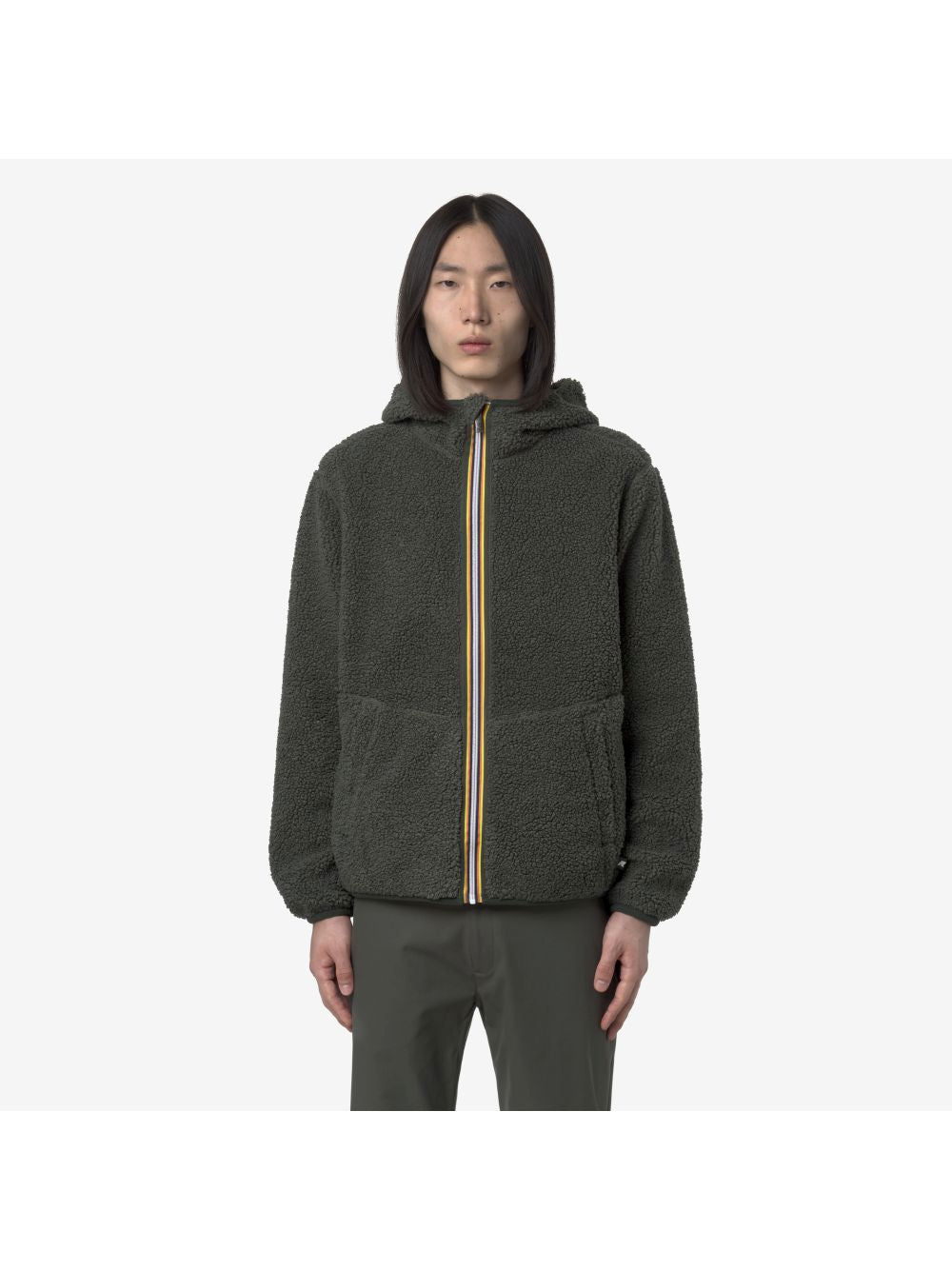 Pile K-Way JACK SHERPA POLAR DOUBLE Uomo - Verde