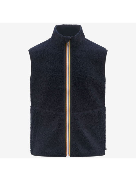 Gilet K-Way YANNICK SHERPA POLAR DOUBLE Uomo - Blu