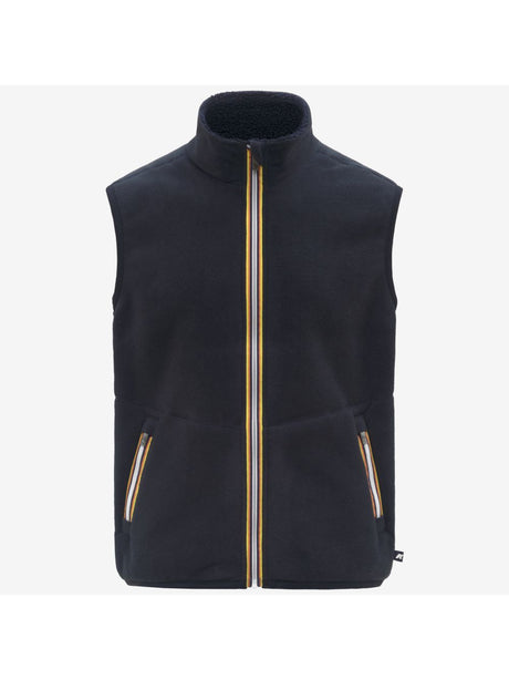 Gilet K-Way YANNICK SHERPA POLAR DOUBLE Uomo - Blu