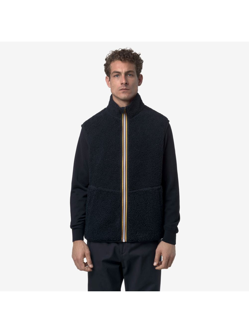 Gilet K-Way YANNICK SHERPA POLAR DOUBLE Uomo - Blu