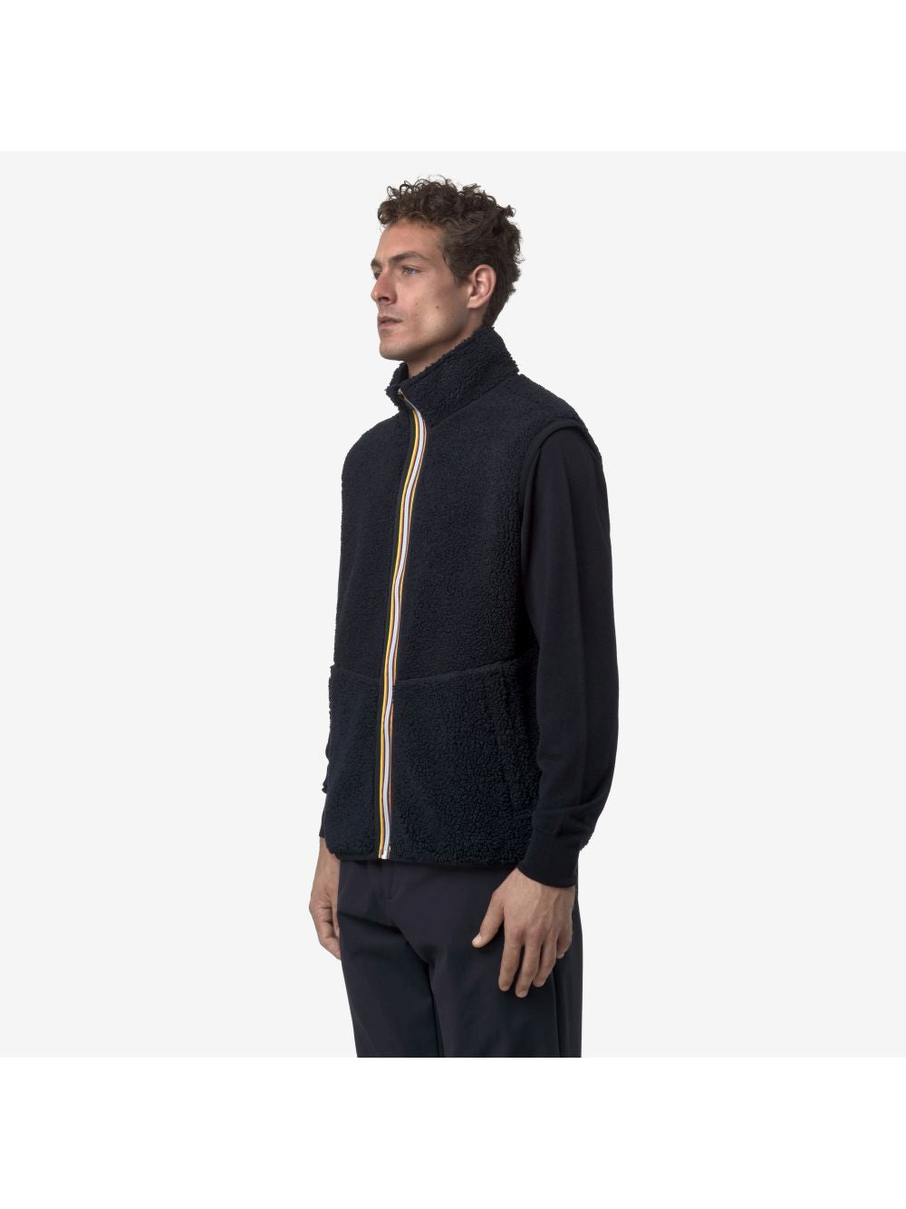Gilet K-Way YANNICK SHERPA POLAR DOUBLE Uomo - Blu
