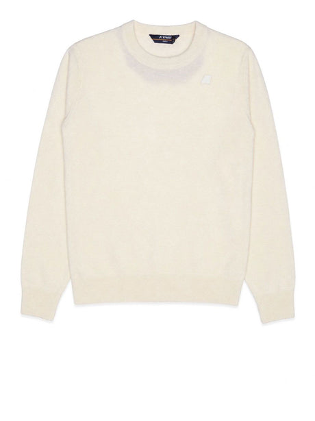 Pullover K-Way SEBASTIEN FLEECE STITCH Uomo - Bianco