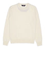 Pullover K-Way SEBASTIEN FLEECE STITCH Uomo - Bianco