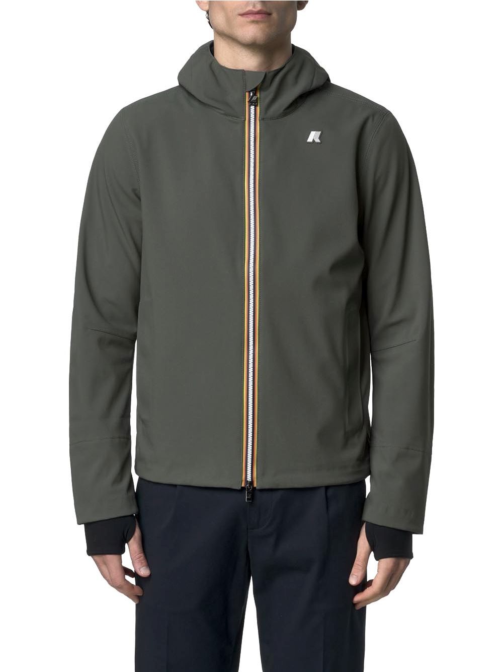 Giubbotto K-Way JACKO BONDED Uomo - Verde