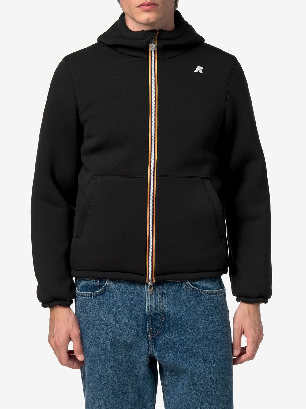 Giubbotto K-Way JACK SPACER NYLON DOUBLE Uomo - Nero