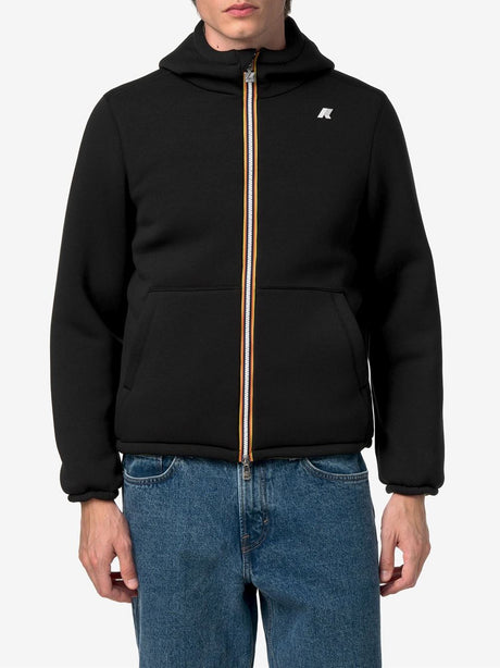 Giubbotto K-Way JACK SPACER NYLON DOUBLE Uomo - Nero