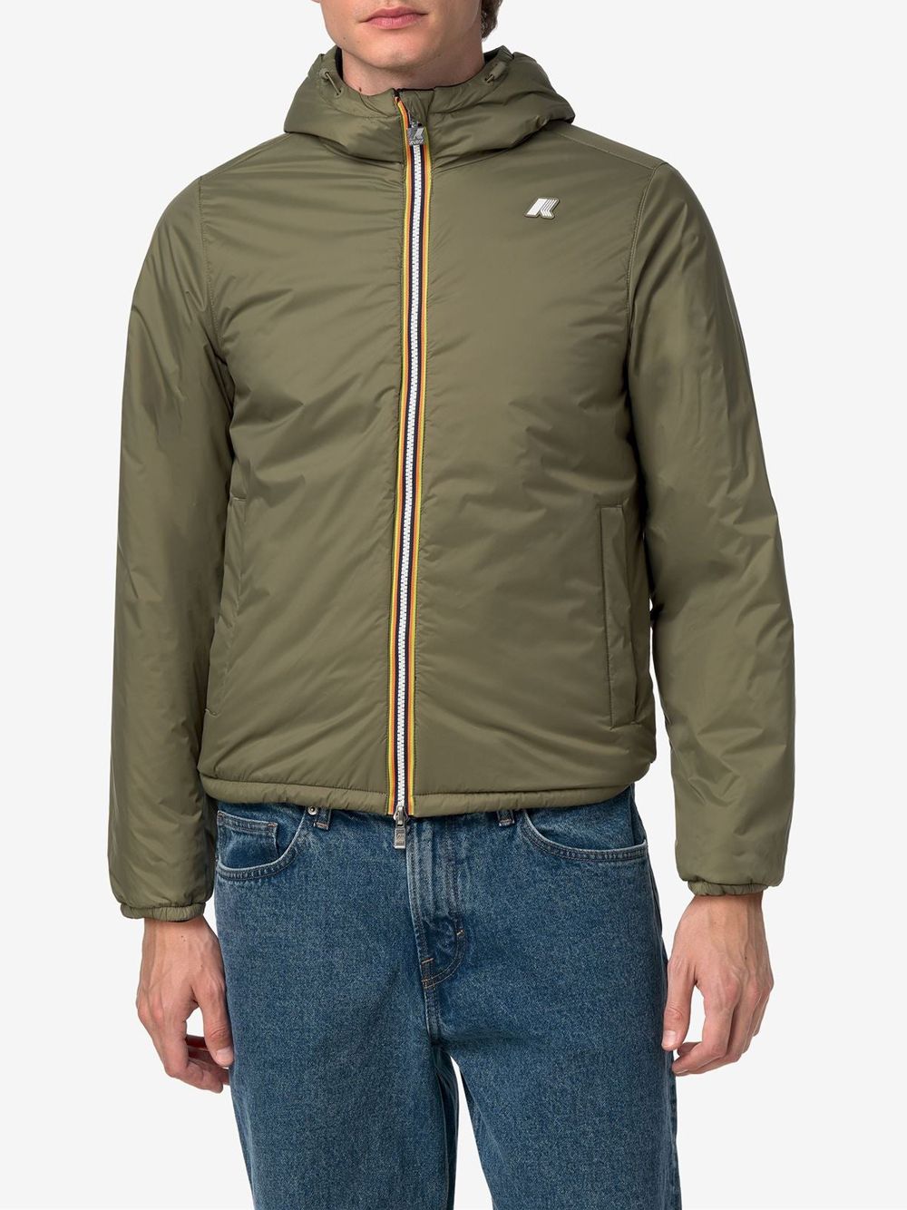 Giubbotto K-Way JACK SPACER NYLON DOUBLE Uomo - Nero