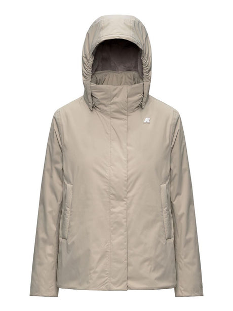 Giubbotto K-Way MARLETTE TWILL SOFT BEAVER Donna - Beige