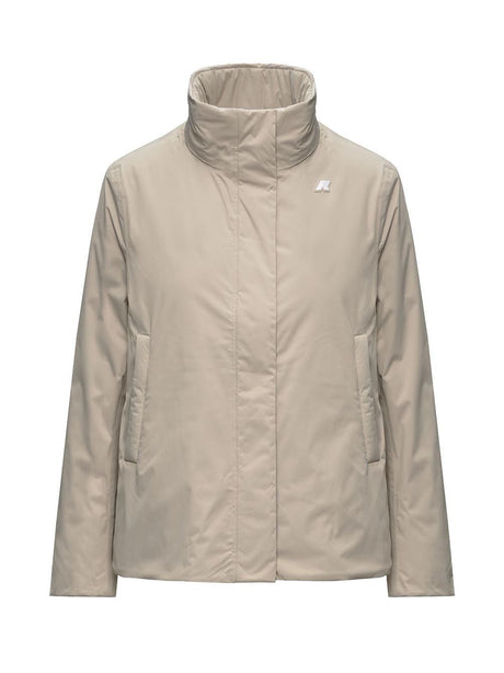Giubbotto K-Way MARLETTE TWILL SOFT BEAVER Donna - Beige