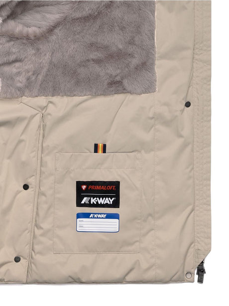 Giubbotto K-Way MARLETTE TWILL SOFT BEAVER Donna - Beige