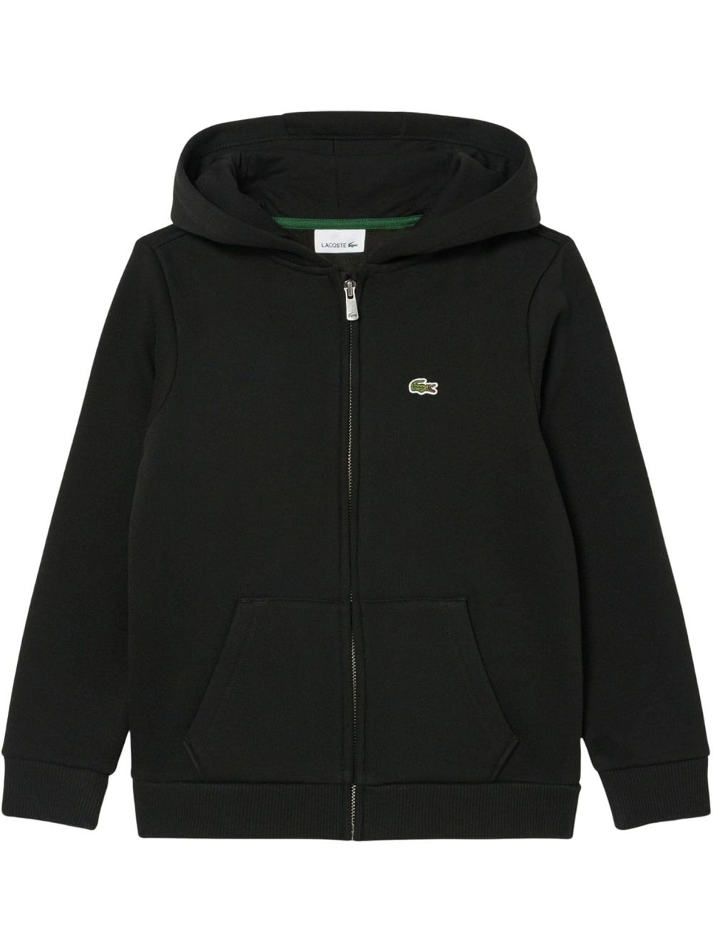 Felpa Lacoste jr core fullzip Bambino - Nero