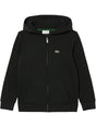 Felpa Lacoste jr core fullzip Bambino - Nero