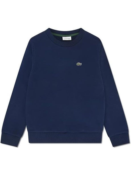 Felpa Lacoste jr core crew Bambino - Blu