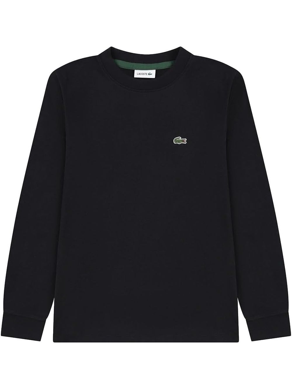T-shirt Lacoste jr core l/s Bambino - Nero