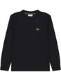 T-shirt Lacoste jr core l/s Bambino - Nero