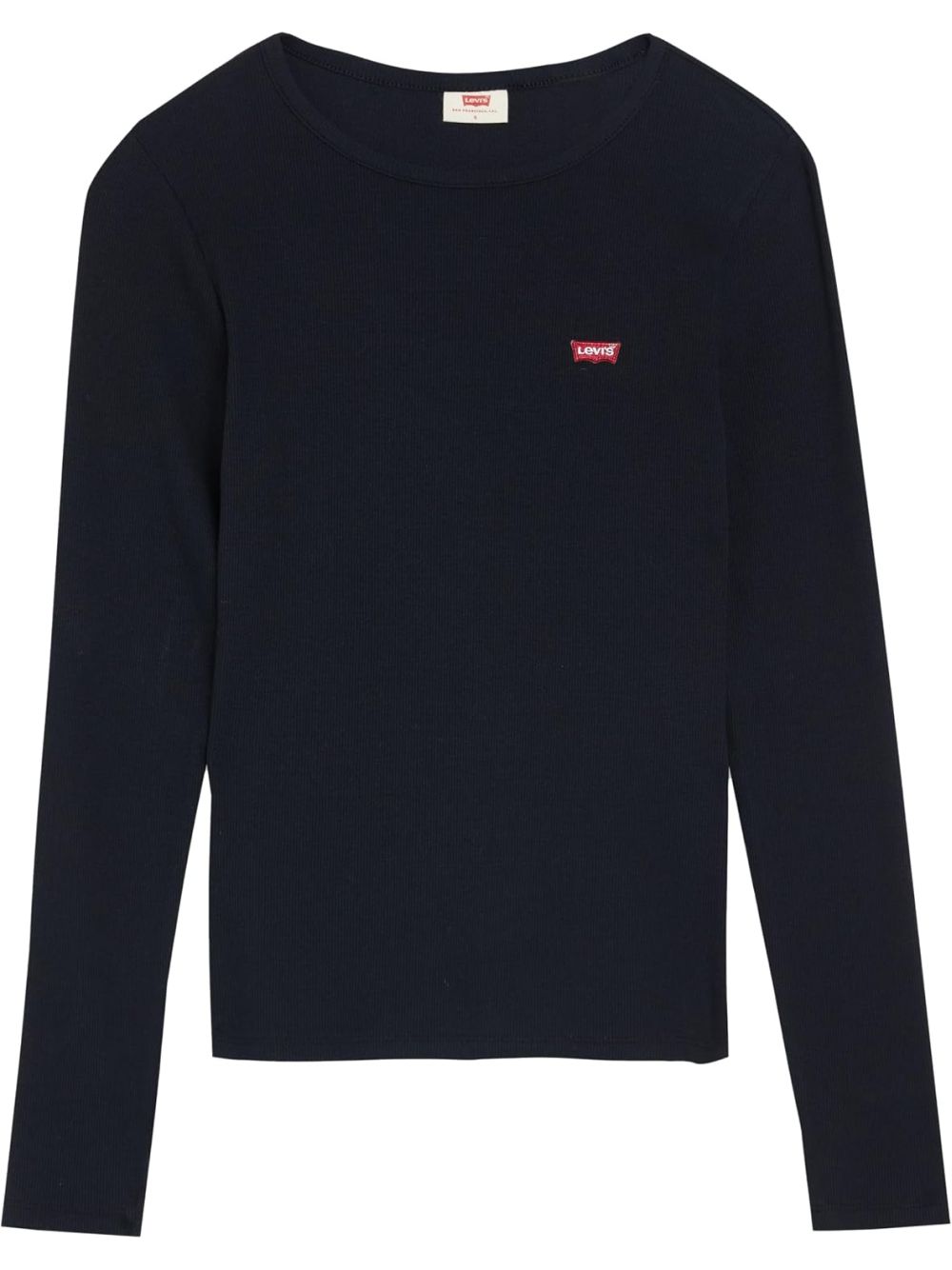 T-shirt Levi's HAYES LS TEE WARM CABERNET RIB Donna - Nero