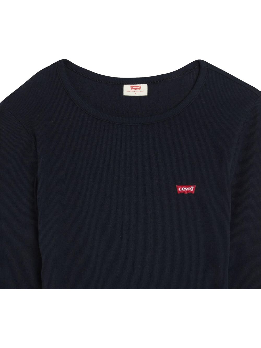 T-shirt Levi's HAYES LS TEE WARM CABERNET RIB Donna - Nero