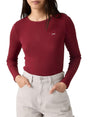 T-shirt Levi's HAYES LS TEE WARM CABERNET RIB Donna - Rosso