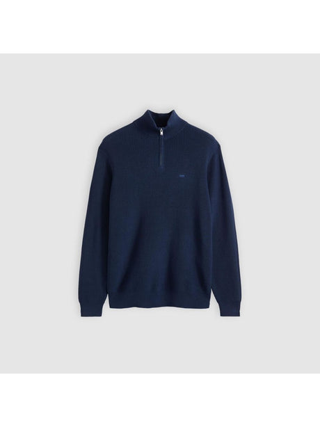 Pullover Levi's HM QUARTER ZIP SWEATER DUFFEL BAG HEATHE Uomo - Blu