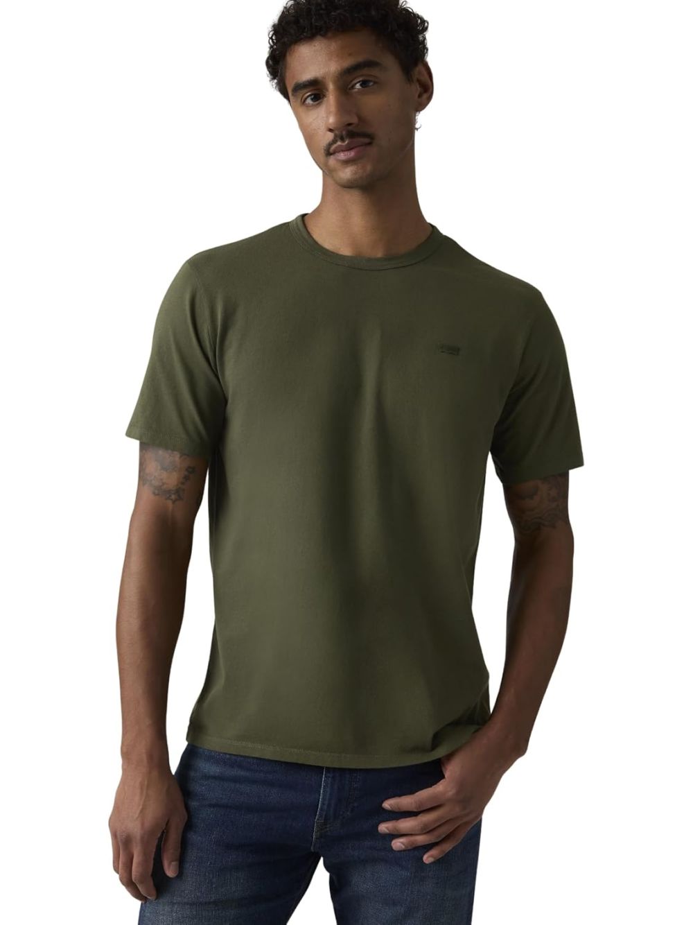 T-shirt Levi's LEVI'S ORIGINAL TEE GARMENT DYE VINEYARD Uomo - Verde