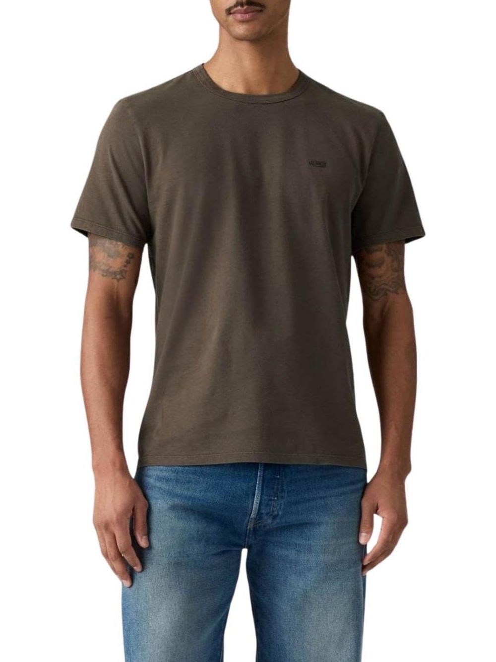 T-shirt Levi's LEVI'S ORIGINAL TEE GARMENT DYE VINEYARD Uomo - Marrone
