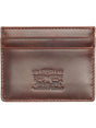 Portafoglio Levi's LEATHER CARD CASE CAVIAR LEATHER Uomo - Marrone