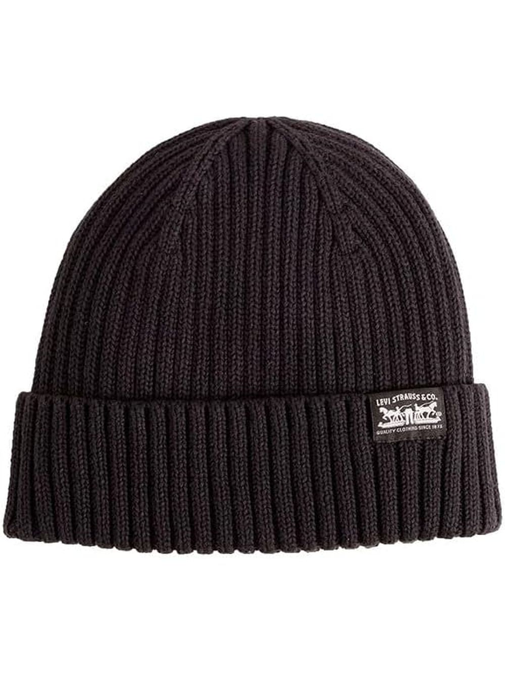Cappello Levi's SUNSET BEANIE TAWNY PORT Uomo - Nero