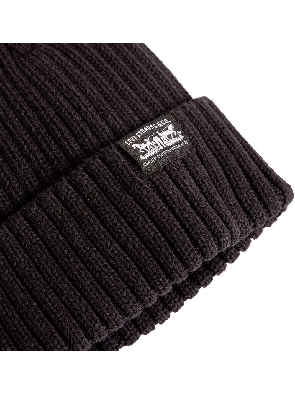 Cappello Levi's SUNSET BEANIE TAWNY PORT Uomo - Nero